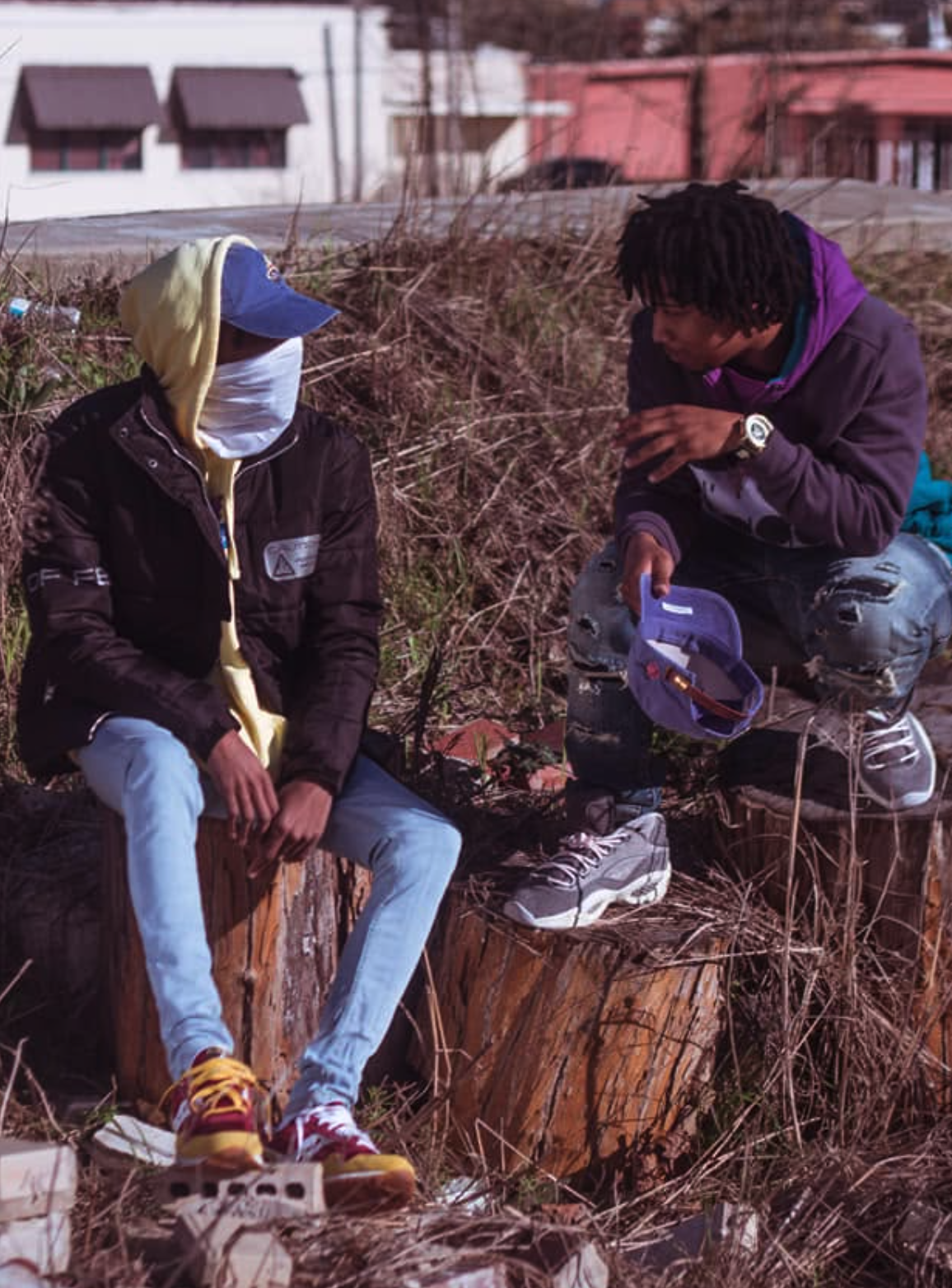 Sl1ck N°1 with fellow artist in Jackson, MS